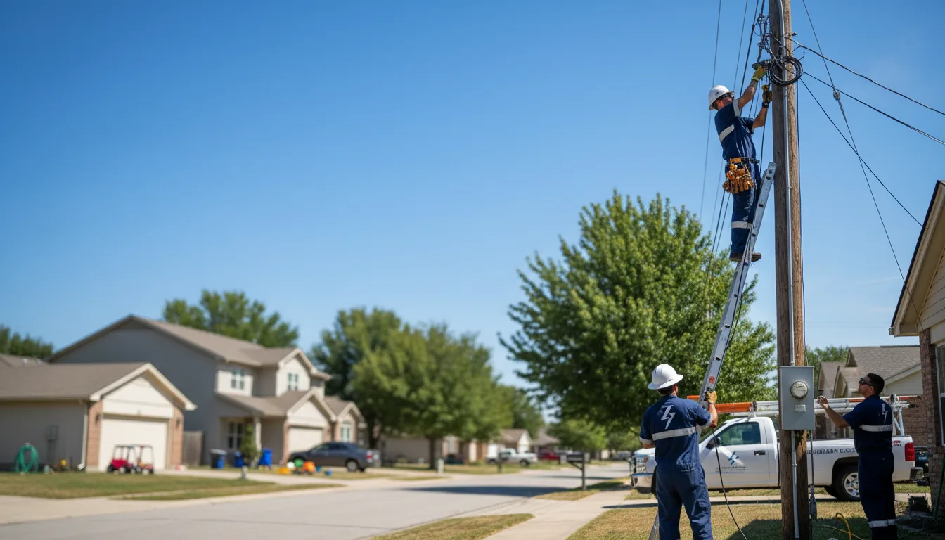 Residential electrician providing installation services in Oakland, NE